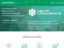 Tablet Screenshot of hexadex.cl